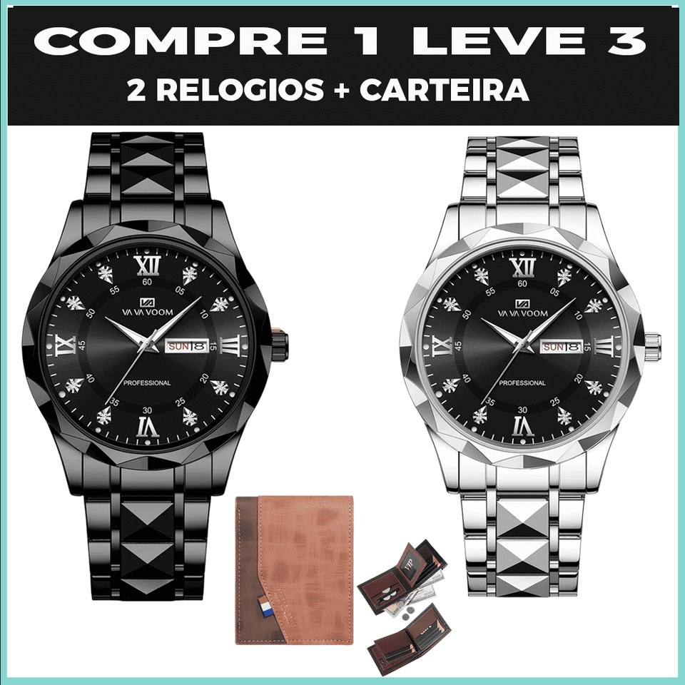 Relógio Luxury  Original ( COMPRE 1 LEVE 3)