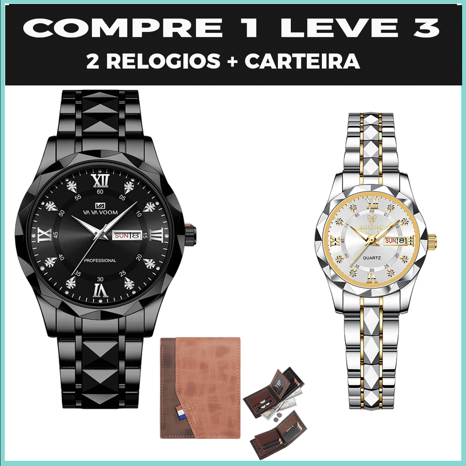 Relógio Luxury  Original ( COMPRE 1 LEVE 3)