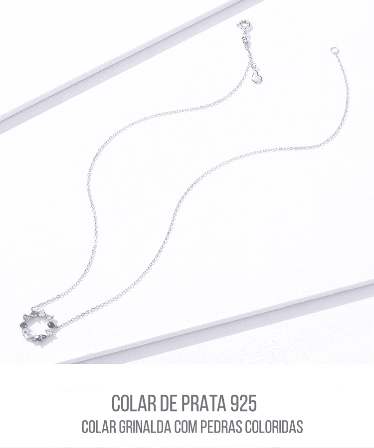 Colar Feminino de Prata