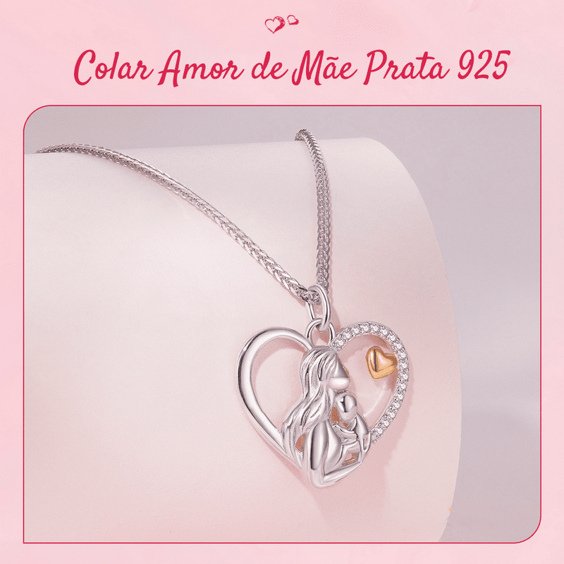 colar Feminino Prata 925 Para maes